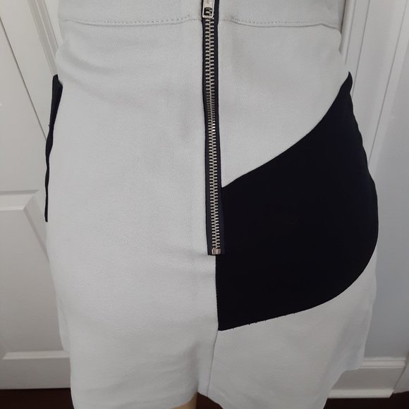 Topshop Color block Gray and Black Mini Skirt - Picture 5 of 12